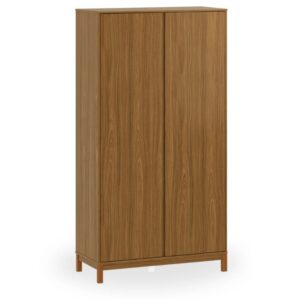 Guarda Roupa Duas Portas Louro Freijó com Nogueira Linha Soley