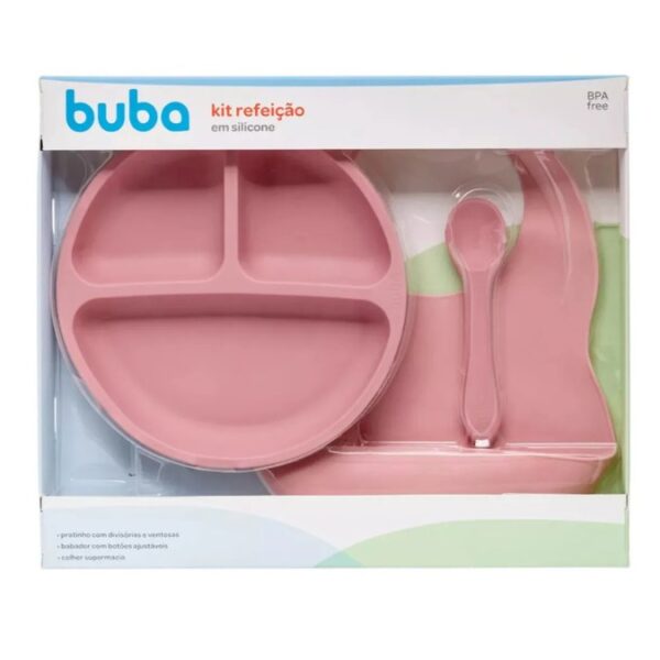 Kit Refeição Introdução Alimentar De Silicone Para Bebê 3Peças - Imagem 6
