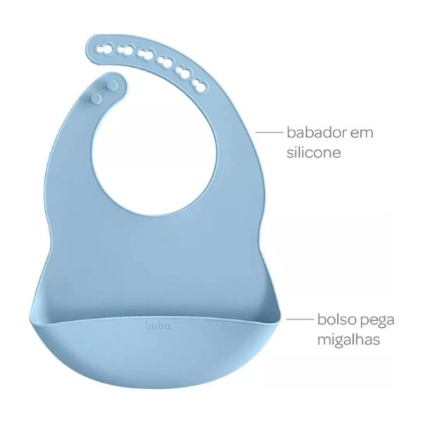 Kit Refeição Introdução Alimentar De Silicone Para Bebê 3Peças - Imagem 4