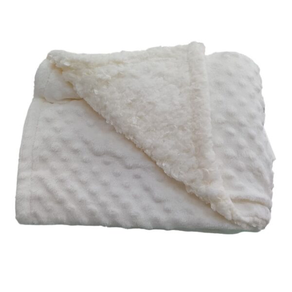 Cobertor Fluffly Dots Off White - Hug