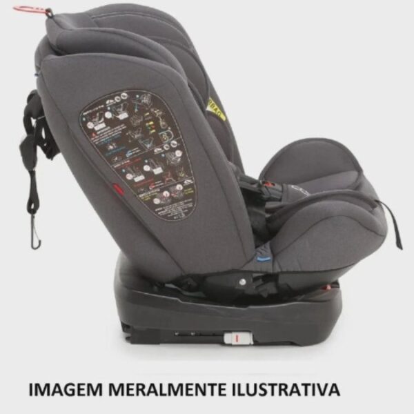 Cadeira Para Auto Lina Preto Cappuccino Galzerano, Preto/ Cappuccino - Imagem 2