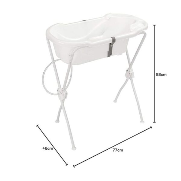 Banheira Ergonomica com Suporte Tutti Baby Branco - Imagem 3