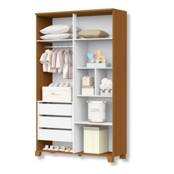 Roupeiro Luna 4 Portas Reller - Imagem 2