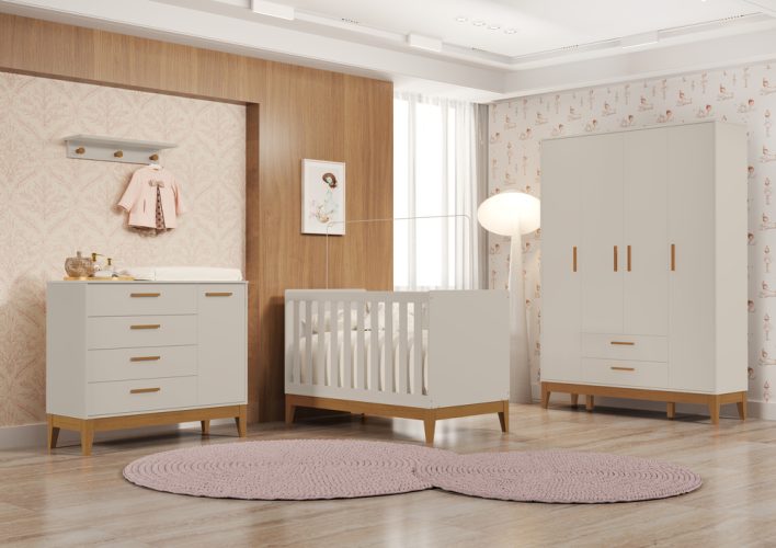 Berço Flip Areia Fosco - Imagem 2