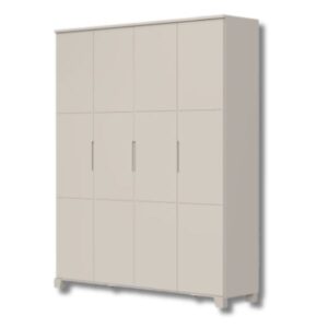 Roupeiro Luna 4 Portas Max Areia Fosco Reller