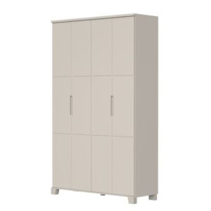 Roupeiro Luna 4 Portas Areia Fosco Reller