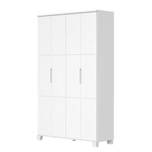 Roupeiro Luna 4 Portas Branco fosco Reller