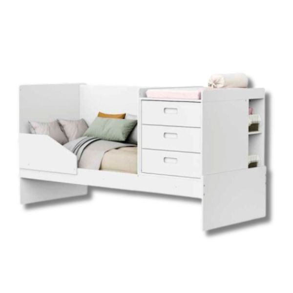 Berço Multiuso Luna Branco Fosco Reller - Imagem 3