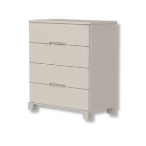 Cômoda Gaveteiro Luna 4 Gavetas Areia Fosco Reller