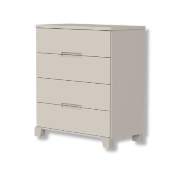 Cômoda Gaveteiro Luna 4 Gavetas Areia Fosco Reller