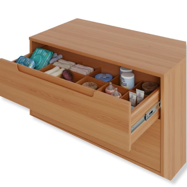 Cômoda Infantil 3 Gavetas Coleção Lion Cor Carvalho Avelã - Imagem 4