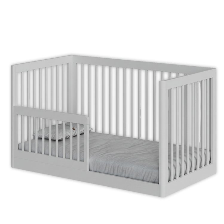 Berço 3 em 1 Evolutivo Coleção Lion Branco Divicar - Imagem 3