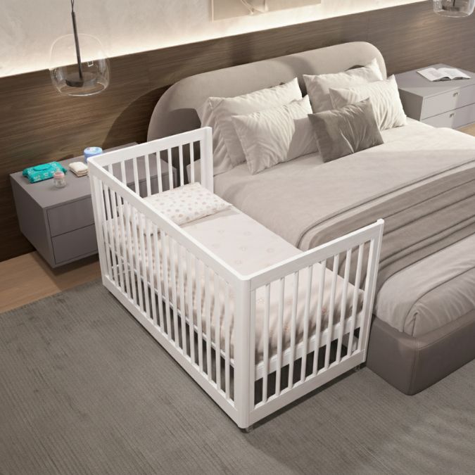 Berço 3 em 1 Evolutivo Coleção Lion Branco Divicar - Imagem 6