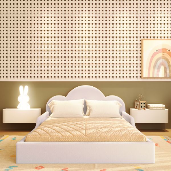 Cama Montessoriana Tamanho Casal Estofada Off Névoa Coleção Algodão Divicar - Imagem 6