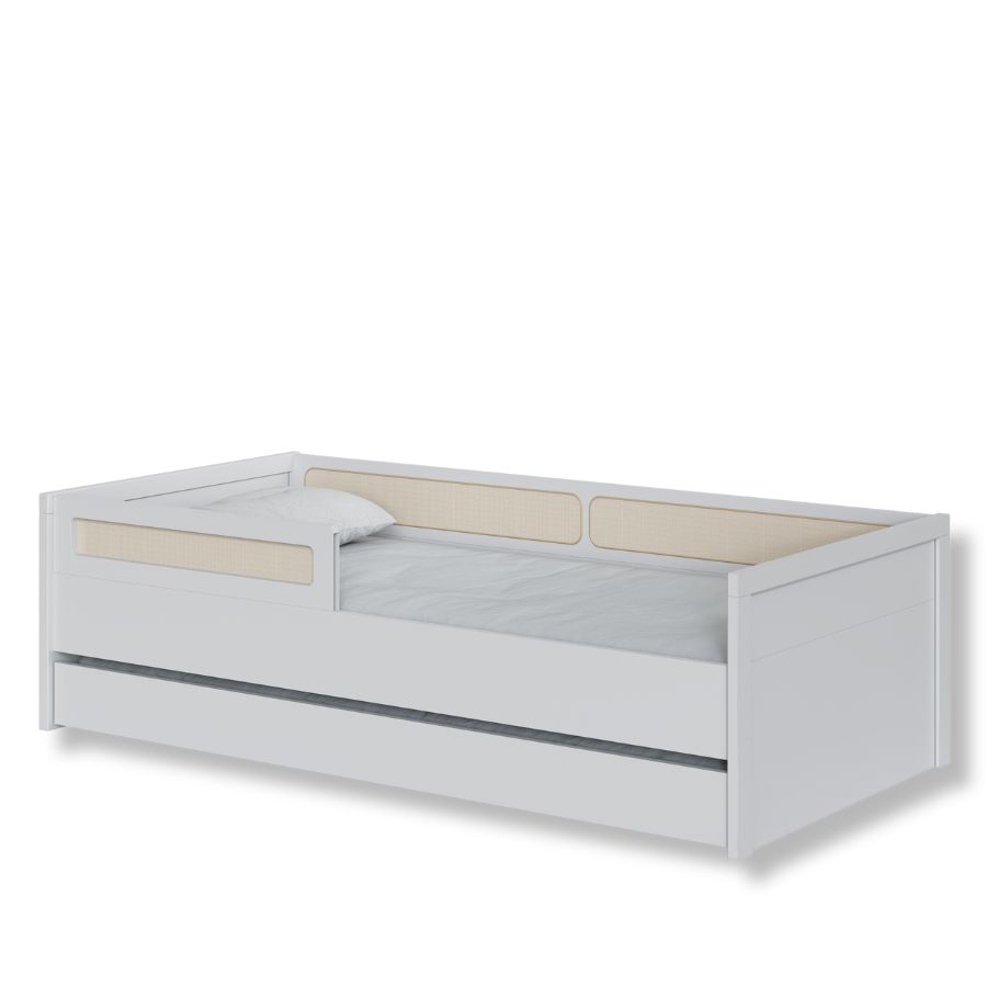 Bicama Infantil Com Escadinha e Escorregador Coleção Divertidamente Cor Branca Divicar - Imagem 5