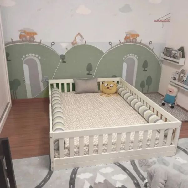 Cama Cercadinho Casal Montessori Puppi Mobile - Imagem 3