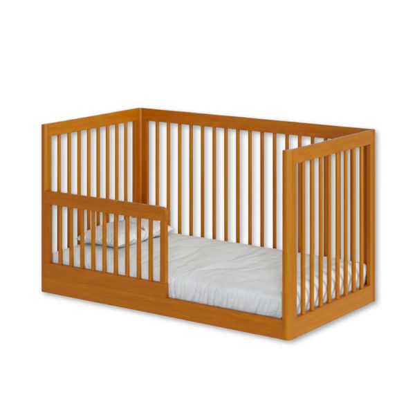 Berço 3 em 1 Evolutivo Coleção Lion Amadeirado Cor Carvalho Avelã Divicar - Imagem 6